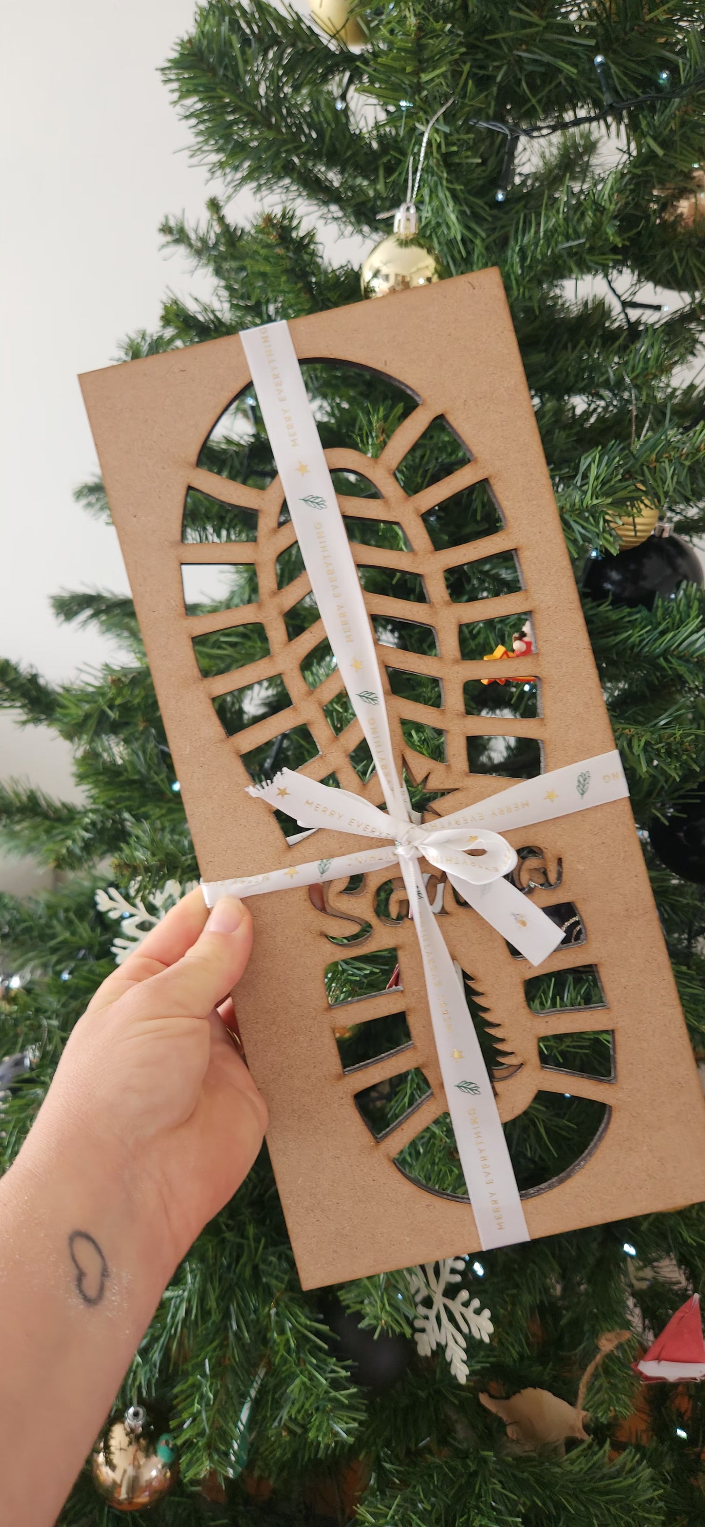 Santa Footprint stencils